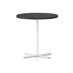 Kolo Round Side Table 600D x 587mmH Black Top White Base