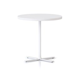 Kolo Round Side Table 600D x 587mmH White Top White Base