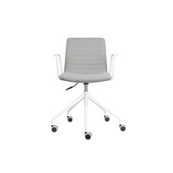 Pixel Breakout Room Chair Light Grey Fabric Seat With Arms White Base
