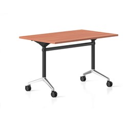 Typhoon Flip Top Table 1200W x 600D Cherry Top Black and Chrome Frame