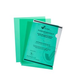 Marbig Ultra Letter File A4 PP Green Pack Of 10