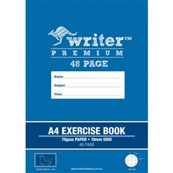 Writer Premium Exercise Book A4 10mm Grid 48 Page - Seal