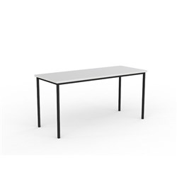 OLG Eko Steel Frame Table 1500W x 750D x 720mmH Black Frame White Top