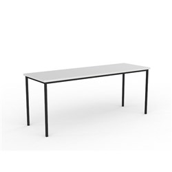 OLG Eko Steel Frame Table 1800W x 750D x 720mmH Black Frame White Top