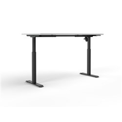 OLG Quick Stand Height Adjustable Desk 1500W x 750D x 720-1180mmH Black/White