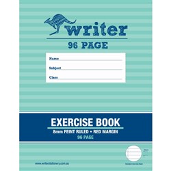 Writer Exercise Book 225x175mm 8mm Ruled 96 Page