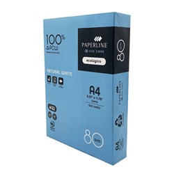 Paperline Copy Paper A4 80gsm 100% Recycled White Ream of 500 Sheets