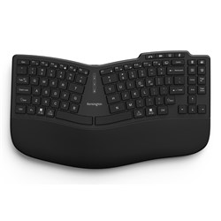 Kensington Pro Fit Ergo Wireless Keyboard Rechargeable Black