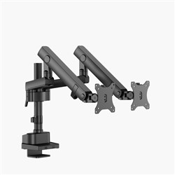 Ergovida Heavy Duty Spring Dual Monitor Arm Black