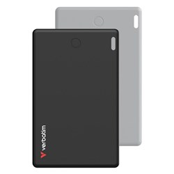 Verbatim My Finder Card Tracker Use With Apple Find My App Black And Silver Pack Of 2