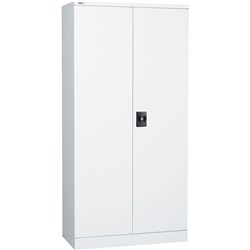 Go Swing Door Steel Cupboard 910W x 450D x 2000mmH Assembled White