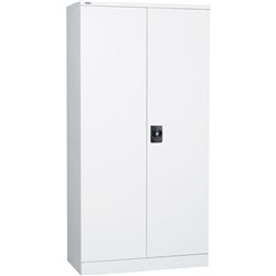 Go Swing Door Steel Cupboard 910W x 450D x 1830mmH Assembled White