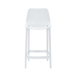 Cast Bar Stool 650mmH Polypropylene White
