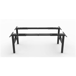 Halo Static Back To Back Workstation Frame Only 1100-1800Wx1280Dx705mmH Black