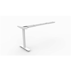 Halo Static Return Workstation Frame Only 1100 - 1800W x 500D x 705mmH White