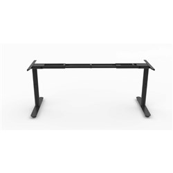 Halo Static Single Sided Workstation Frame Only 1100-1800W x 700D x 705mmH Blk