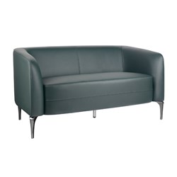 Liso Lounge 2 Seater 1310W x 720D x 700mmH Forest Green PU Leather