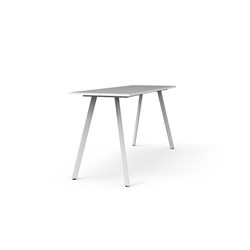 Eternity High Bar Table 2100W x 750D x 1050mmH Natural White Top White Frame