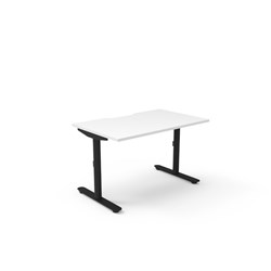 Halo Static Single Sided Workstation 1200W x 750D x 730mmH Natural White/Black