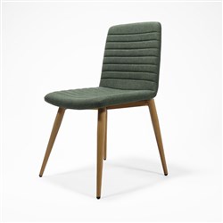 Pixel 4 Leg Visitor Chair Ash Legs Olive Fabric Seat