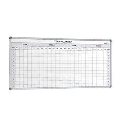 Visionchart School Planner Magnetic Whiteboard 4 Term 2400 x 1200mm