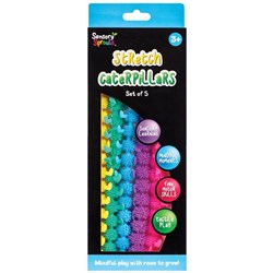 Sensory Sprouts Stretch Caterpillars Fidgets Set of 5