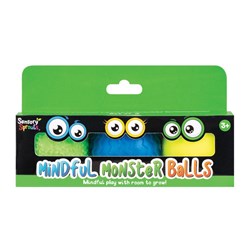 Sensory Sprouts Mindful Monster Balls Green Set of 3