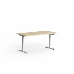 Klass Electric Sit Stand Desk 1200 x 600 New Oak Matte/White