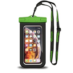 Seawag Elementproof Waterproof Phone Case Universal Fit Up To 6.9 Inch Black And Green