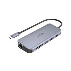 Unitek USB-C 4K 9 In 1 Hub Grey
