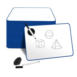 Visionchart A4 Whiteboard Magnetic Doublesided Plain With Mag + Pen Pack Of 25