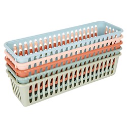 Creative Kids Pencil Storage Basket Assorted Colours Pack Of 10