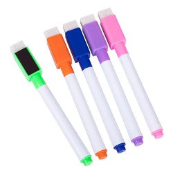 Visionchart Whiteboard Markers With Eraser Tip Assorted Pack of 5