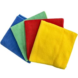 Visionchart Whiteboard Cleaning Cloth Microfibre 40 x 40cm Red Pack Of 10