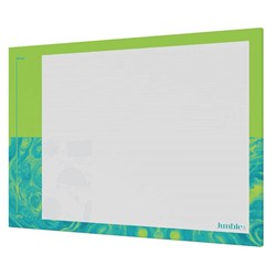 Jumble & Co Wise And Wild Jotter Pad A3 Ruled Split Green 50 Sheets