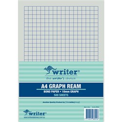 Writer Graph Ream A4 10mm Grid Single Sided Ream Of 500