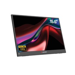 Verbatim Light Series Full HD 1080P Portable Touch Screen Monitor 15.6 Inch Black