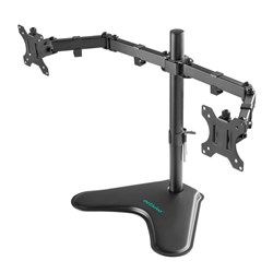 Mbeat Activiva Free Standing Monitor Arm Articulating Dual Mount Black