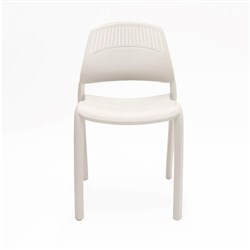 Flexi Stacking Chair Polypropylene White Back White Seat