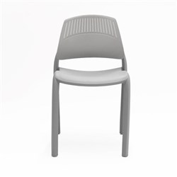 Flexi Stacking Chair Polypropylene Grey Back Grey Seat