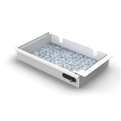 Rapid Single Slide Out Drawer 493W x 275D x 77mmH White Under Desk Mount