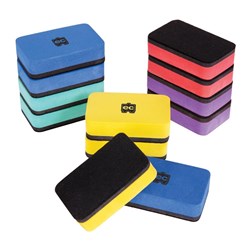 EC Mini Whiteboard Erasers Magnetic Assorted Set Of 10