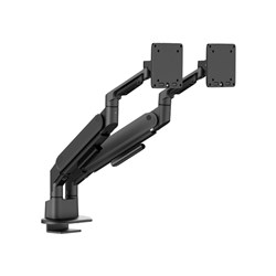 Ergovida Space Saving Dual Monitor Arm Black