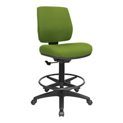 Buro Roma Mid Back Chair 1 Lever with Drafting Kit Green