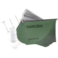Crystalfile Suspension Files A4 Enviro Classic Complete Pack of 20