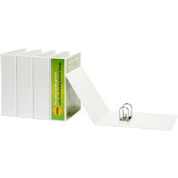 Marbig Clearview Insert Lever Arch Binder A4 75mm White