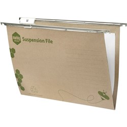 Marbig Enviro Suspension Files Foolscap Nylon Runners With Tabs & Inserts Box Of 50