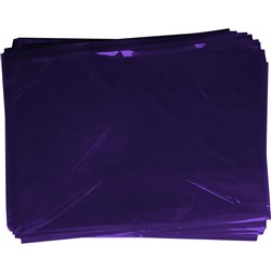 Rainbow Cellophane 750mmx1m Purple Pack of 25