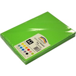 Rainbow Spectrum Board A4 220gsm Lime 100 Sheets
