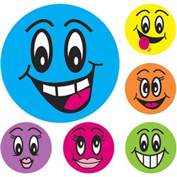 Avery Merit Stickers Smiley Faces 43mm Pack 102